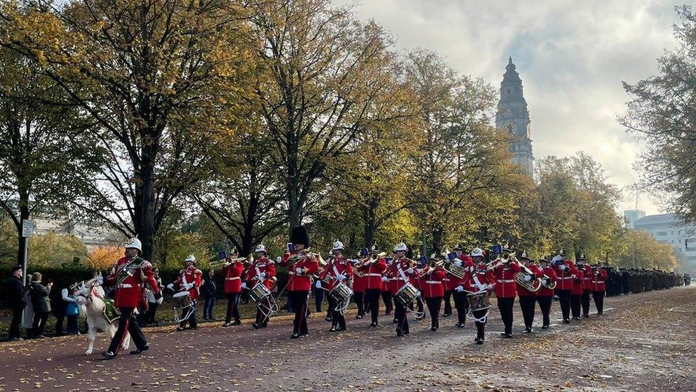 Sunday's parade in Cardiff