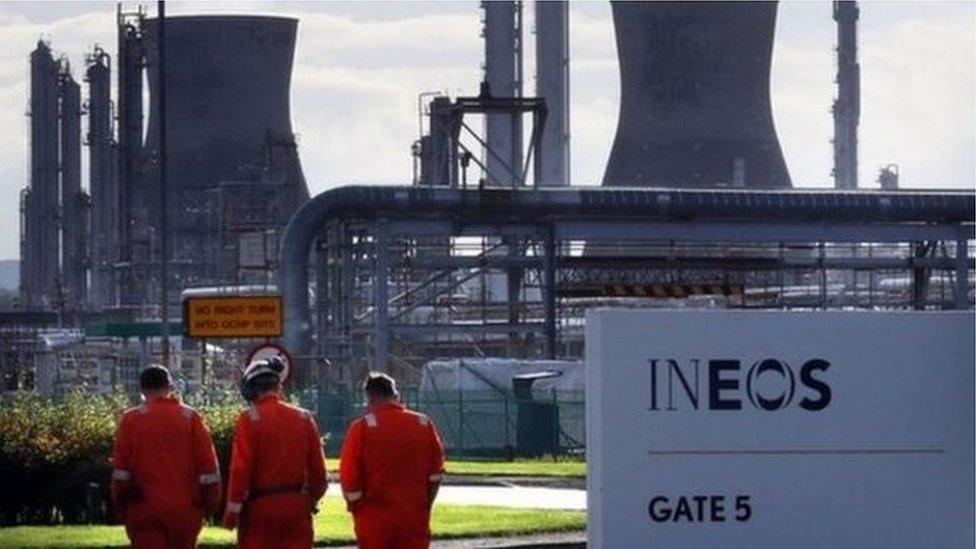 Ineos plant in Grangemouth