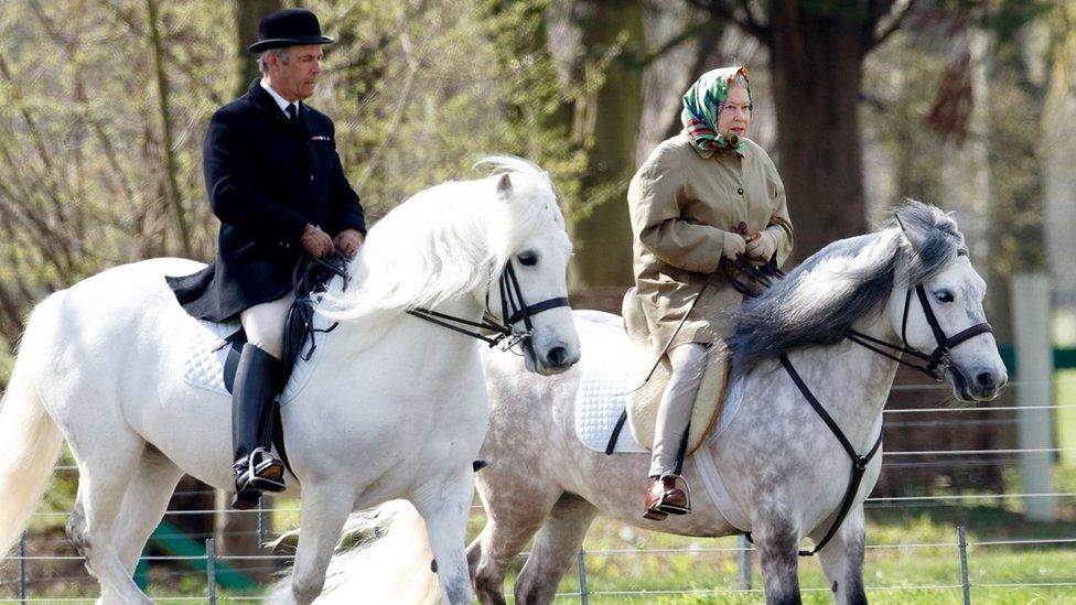 Queen horse riding