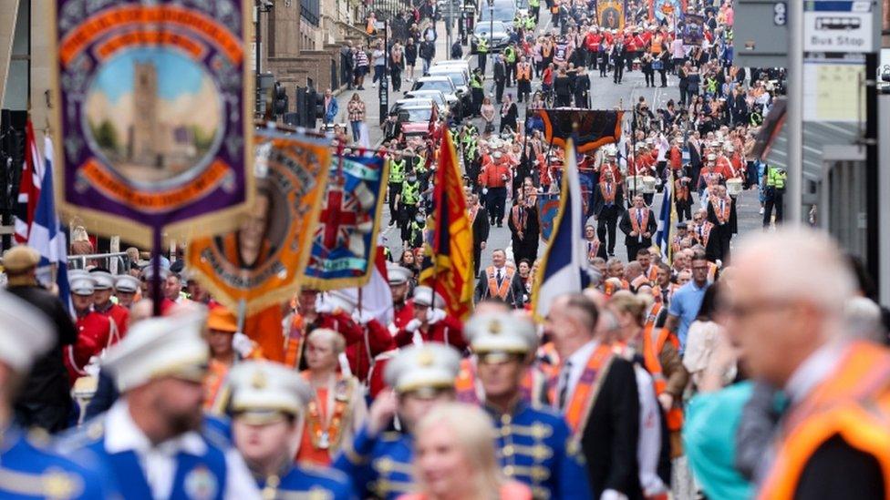 Orange Walk in Glasgow