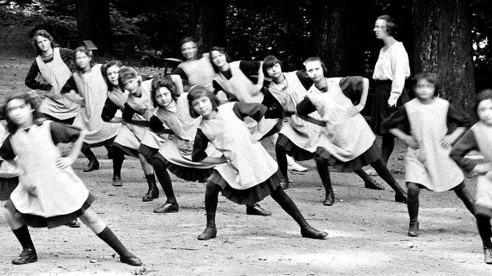 Pupils at a school in Venissieux (Rhone), 1930s