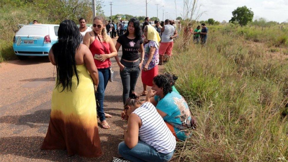 Relatives gather outside jail in Roraima after riot