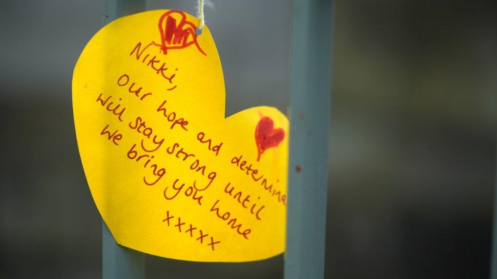 Yellow notes left in St Michael's on Wyre