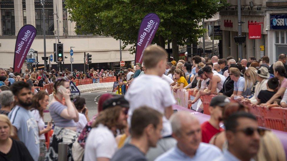 Crowds at the event