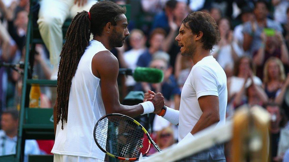 Dustin Brown beats Nadal