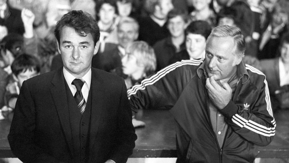 Brian Clough and assistant Peter Taylor in 1978