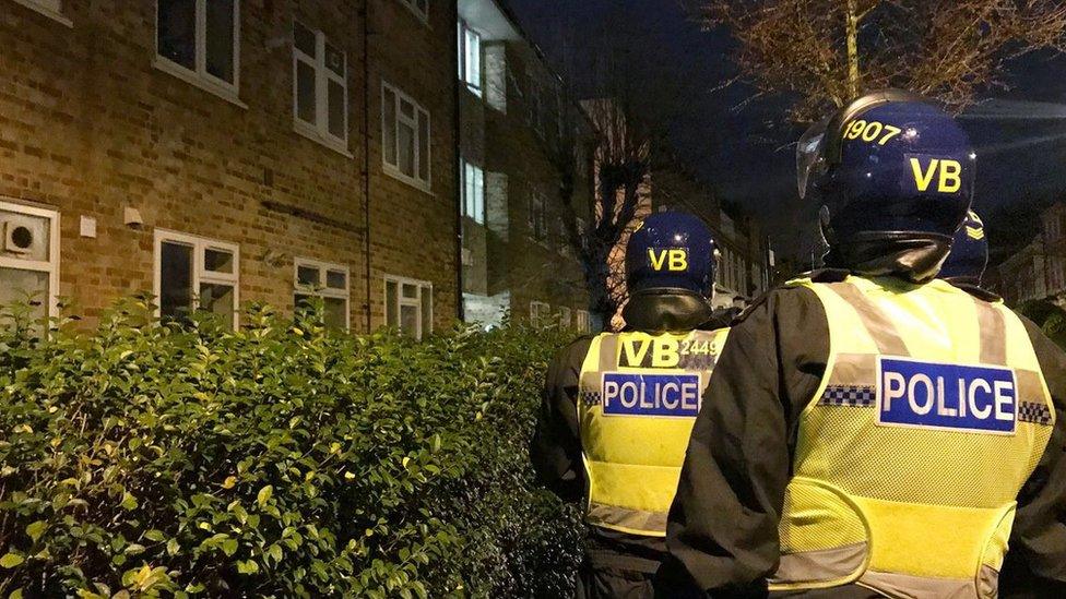 Police on drugs raid