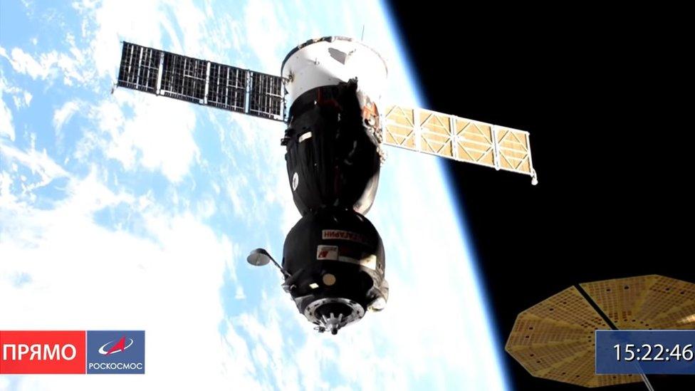 Automatic docking of the Soyuz was unsuccessful