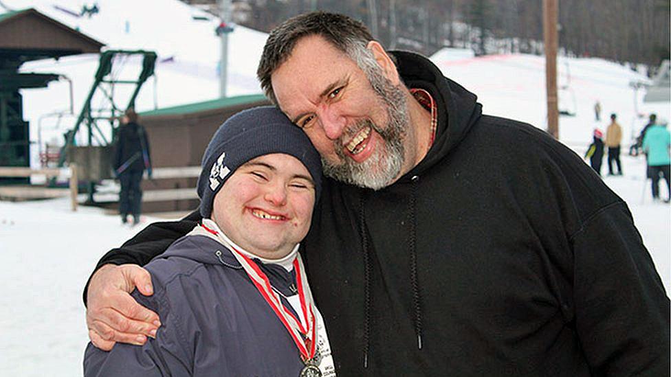 John with his father Mark