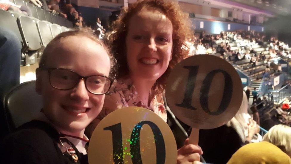 Neve and mum Helen at Strictly Come Dancing tour