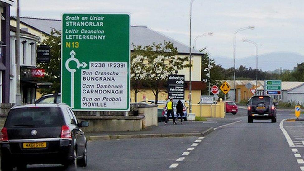 Bridgend on the Irish border