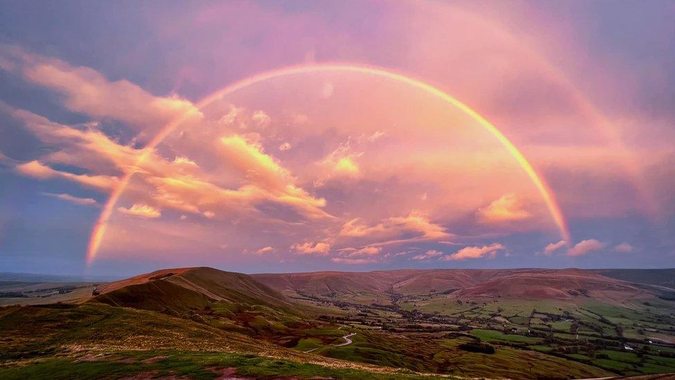 Rainbow from Mam Tor