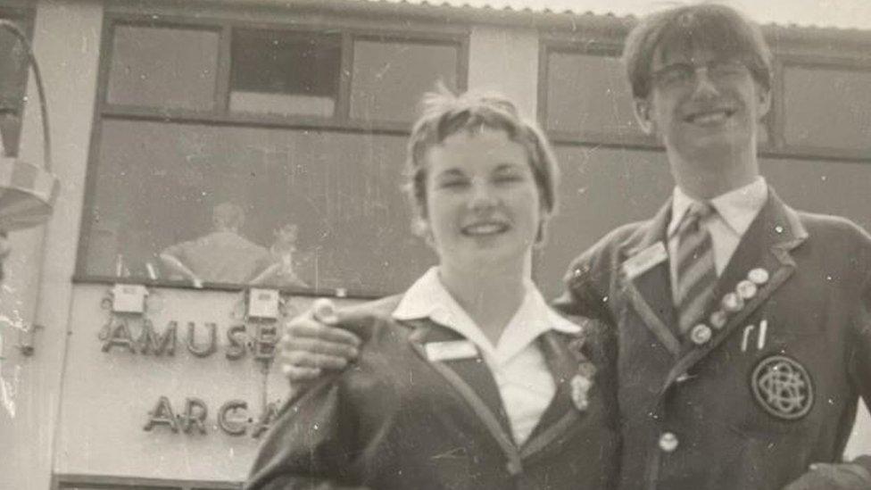 Roy Hudd as a redcoat at Butlins holiday camp