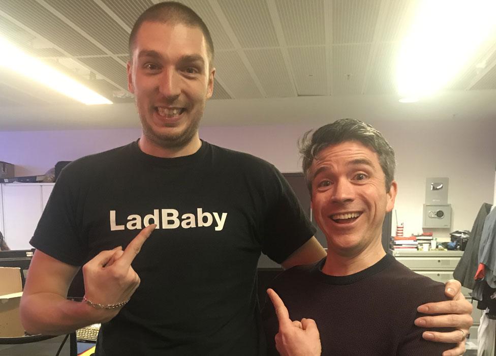 LadBaby with the BBC's Mark Savage