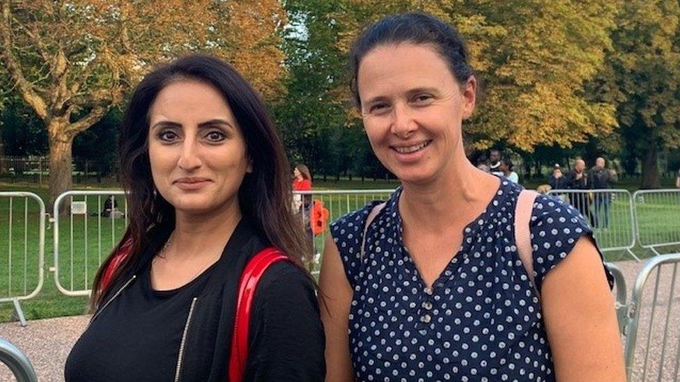 Sukhjit Johal and Julia were at Windsor Castle to pay their respects