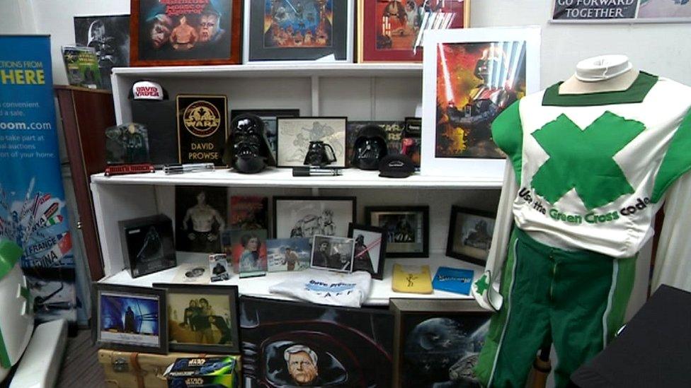 Dave Prowse items at the auction in Bristol