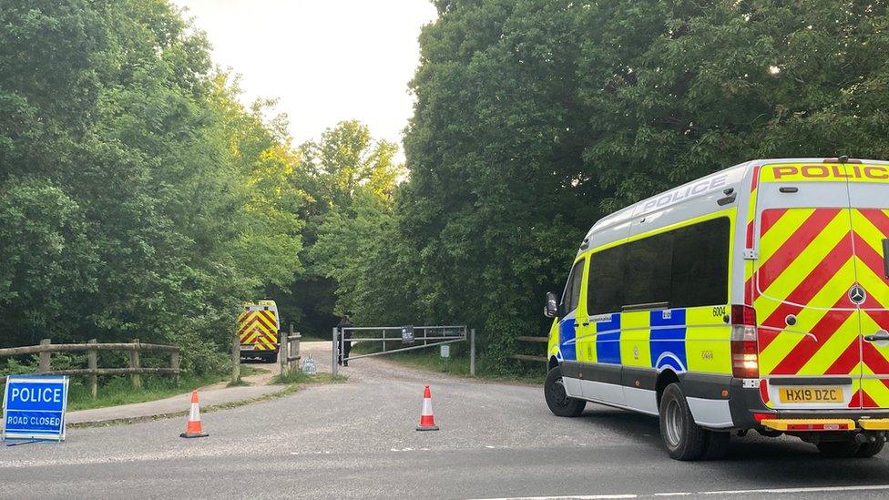 Police at Havant Thicket