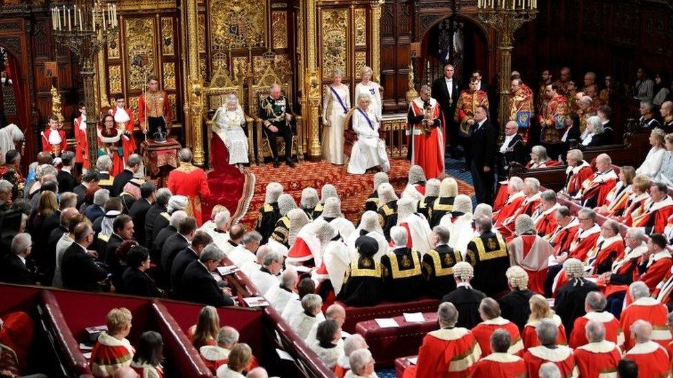 House of Lords during the Queen's Speech