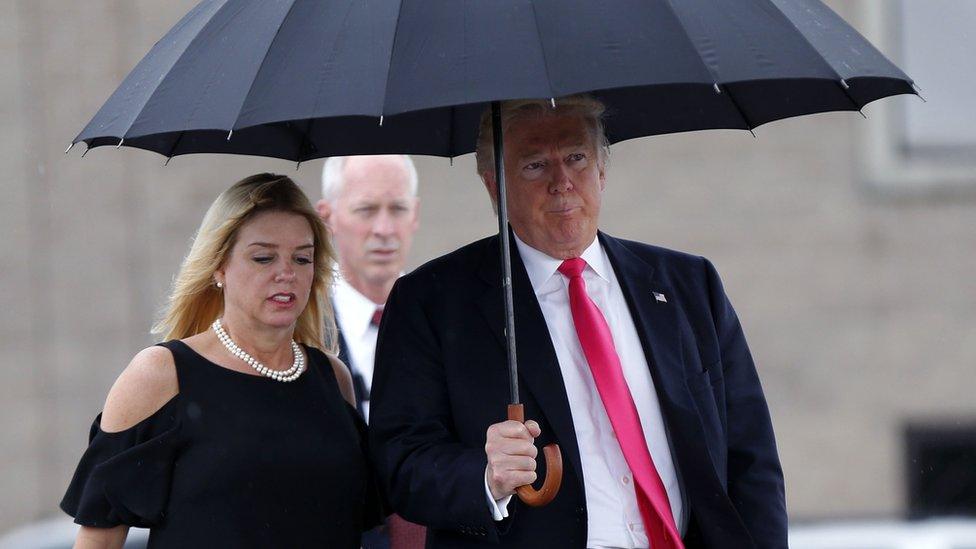 Donald Trump and Pam Bondi