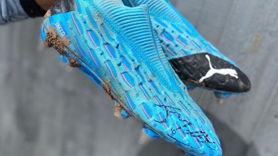 James Maddison's football boots