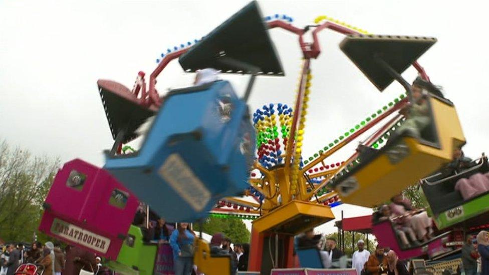 Funfair at Eid celebration