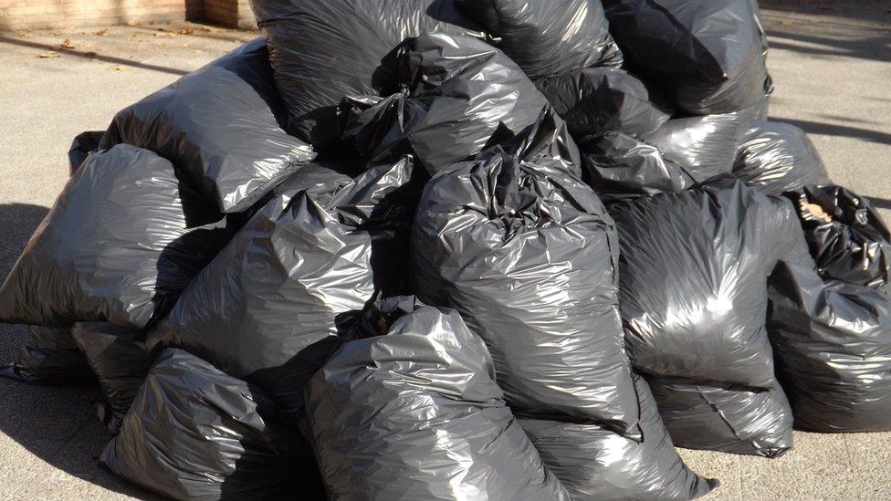 A photo of bin bags