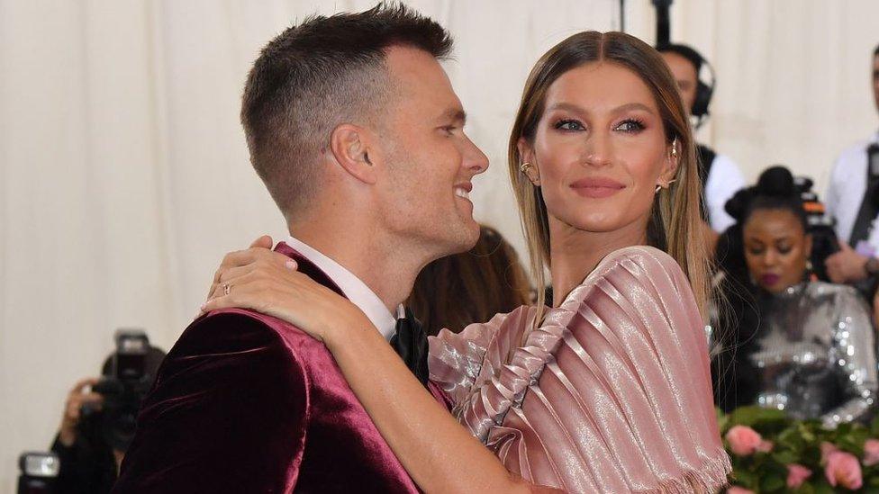 Gisele Bundchen and Tom Brady at the Met Gala in 2019