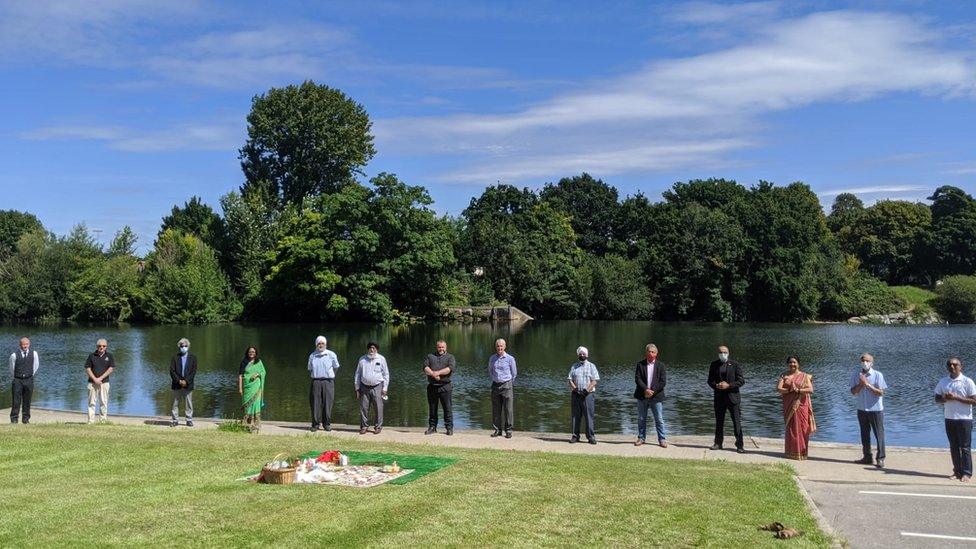 The Antim Sanskar Group Wales at the site