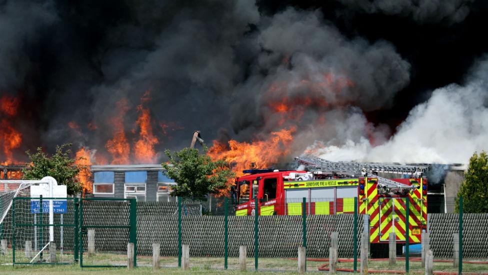 Harrington School fire