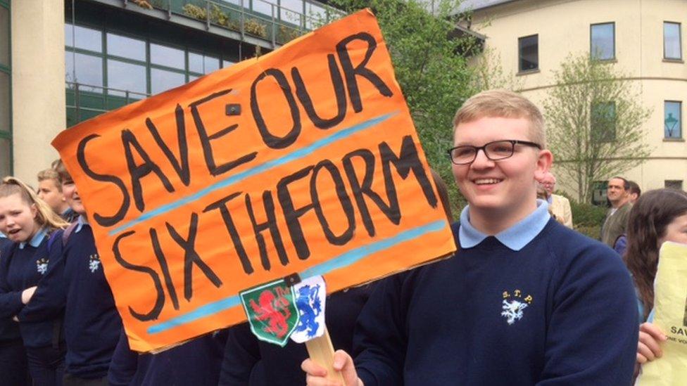 Schools protester