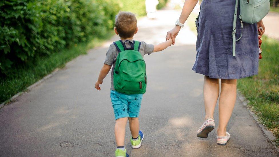 Walking to school