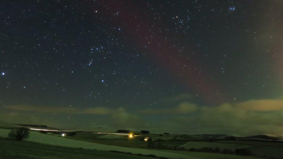 Andrew Swarbrigg spotted the Aurora over the Drumblade area