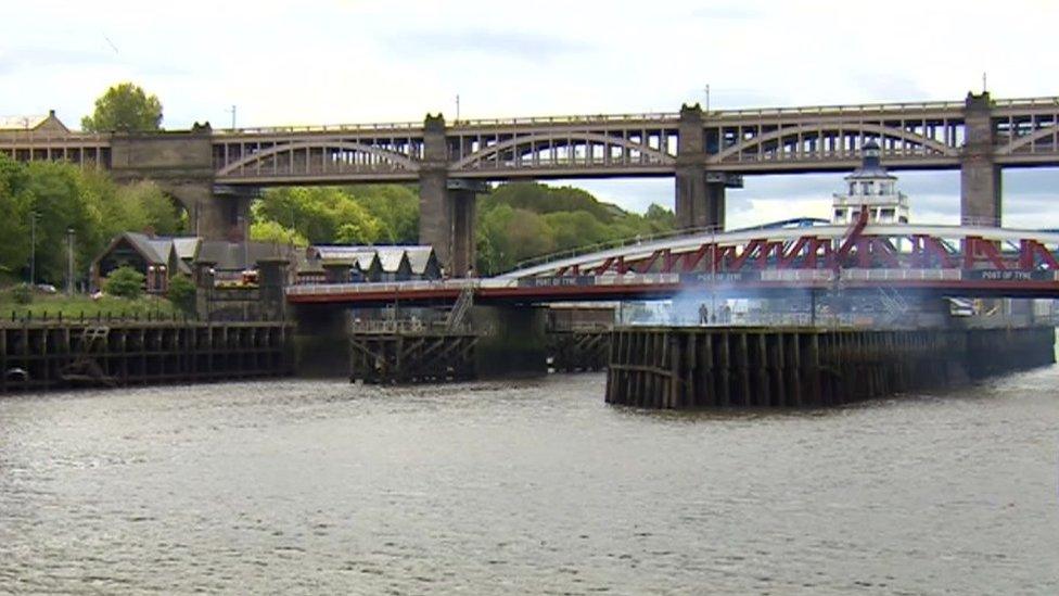 Swing Bridge in Newcastle