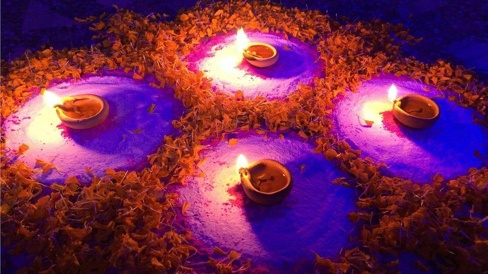 Diwali celebrations in Assam, India