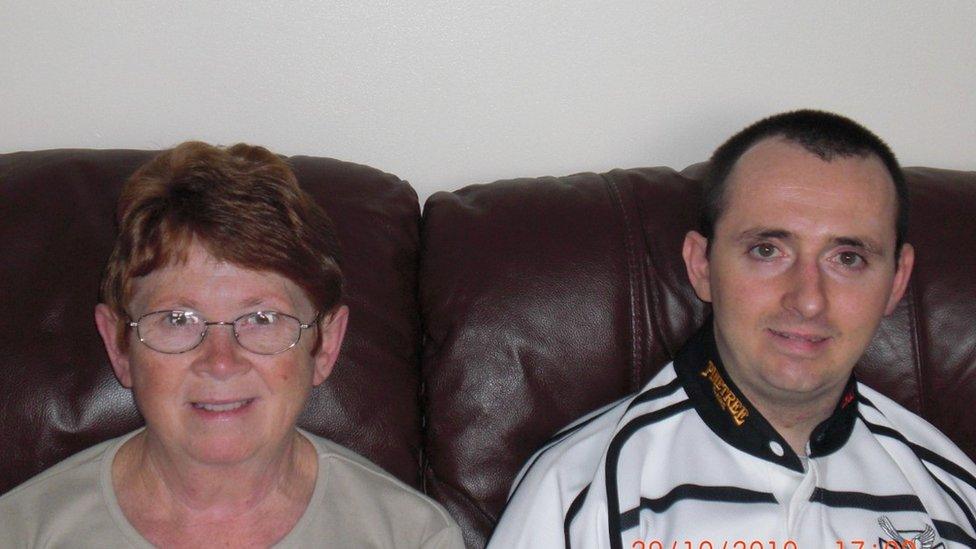 Paul Pugh with his mother Nesta who is now his full-time carer