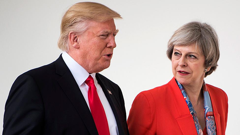 Donald Trump and Theresa May