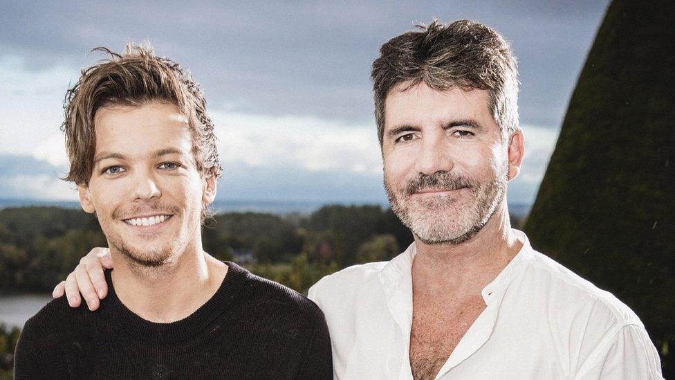 Louis Tomlinson and Simon Cowell