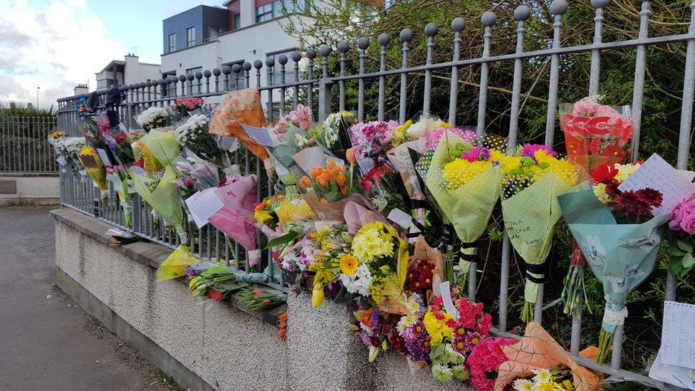 Floral tributes