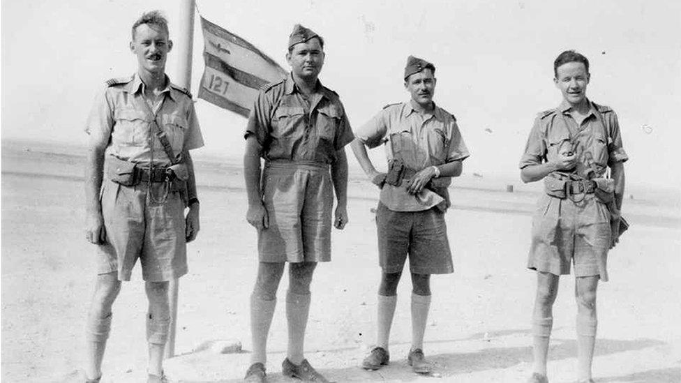 RAF men in Iraq desert