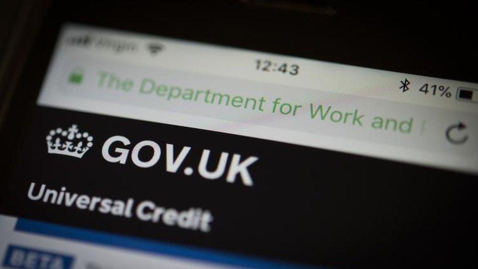 Universal Credit webpage