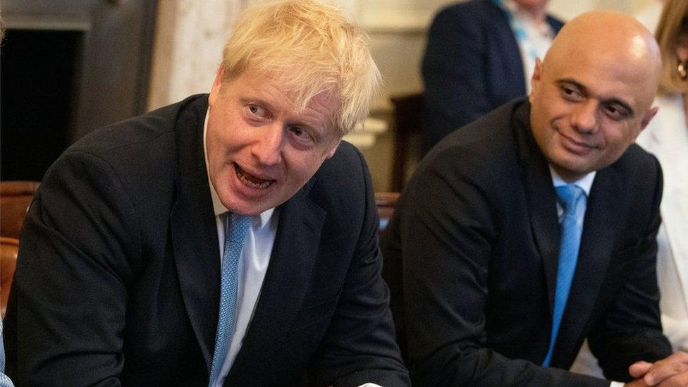 Boris Johnson and Sajid Javid