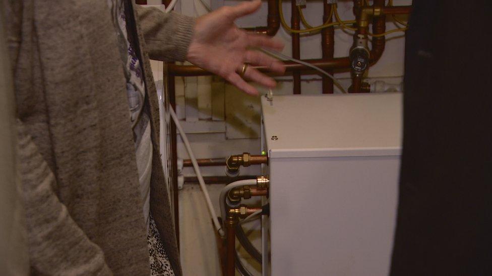 Joan says the box in her airing cupboard "makes a lovely difference"