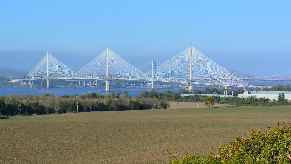 Queensferry Crossing from Milton