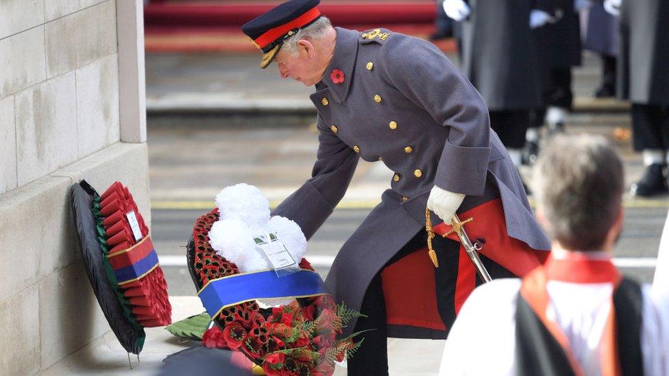 Wreaths Are Laid At The Cenotaph