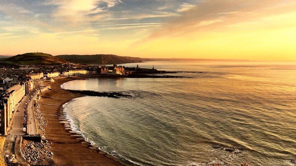 Aberystwyth promenade, Ceredigion