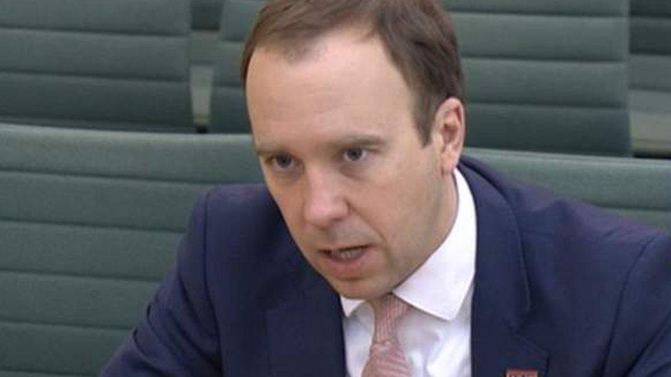 Health Secretary Matt Hancock