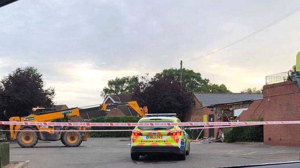 Scene at Cotgrave supermarket