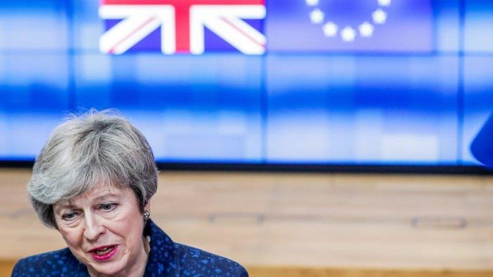 UK Prime Minister Theresa May in Brussels. Photo: 7 February 2019