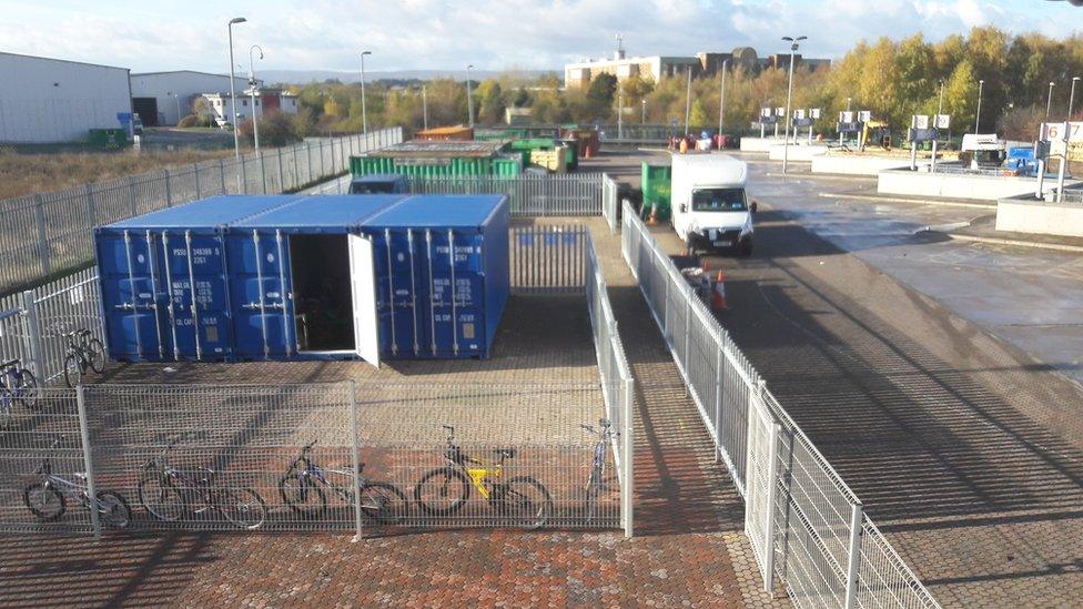 Wrexham household waste and recycling site