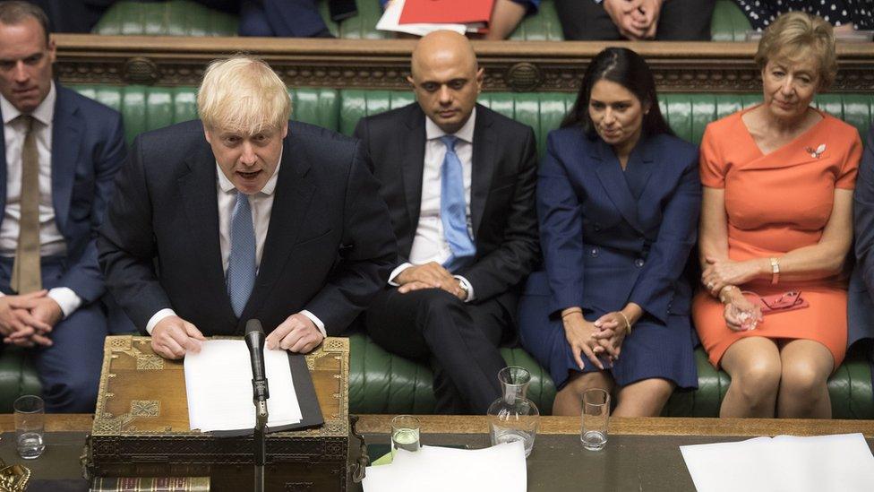 Boris Johnson's first speech as prime minister in the House of Commons